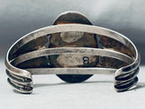 Rare Red Mountain Turquoise Vintage Native American Navajo Sterling Silver Bracelet-Nativo Arts