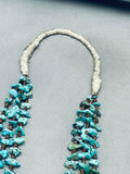 Amazing Vintage Santo Domingo Turquoise Chunk Heishi Squaw Necklace-Nativo Arts