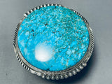 Phil Yazzie Earth Blue Turquoise Native American Navajo Sterling Silver Bracelet-Nativo Arts