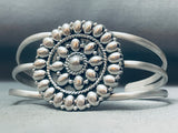 Rare Vintage Southwest Sterling Silver Cluster Bracelet Cuff-Nativo Arts