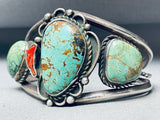 Museum Quality Vintage Native American Navajo Royston Turquoise Sterling Silver Bracelet-Nativo Arts