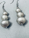 Superior Vintage Native American Navajo Sterling Silver Earrings