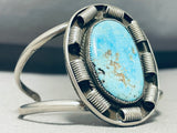 Satellite Coils Vintage Native American Navajo Turquoise Sterling Silver Bracelet Old-Nativo Arts
