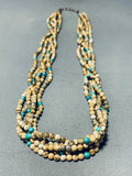 One Of The Best Vintage Native American Navajo Tan Jasper Sterling Silver Necklace-Nativo Arts