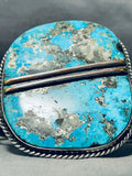 Ithica Peak Turquoise!!! Important Vintage Native American Navajo Sterling Silver Bracelet-Nativo Arts