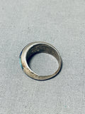 Alex Sanchez Vintage Native American Navajo Royston Morenci Turquoise Lapis Sterling Silver Ring-Nativo Arts
