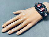 The Best Vintage Native American Navajo Camelion Sterling Silver Leaf Bracelet-Nativo Arts