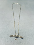 Flying Bird Vintage Native American Navajo Sterling Silver Necklace-Nativo Arts