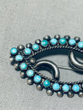 The Most Gorgeous Vintage Native American Zuni Turquoise Sterling Silver Pin Old-Nativo Arts