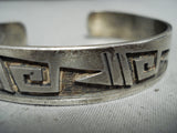Terry Wadsworth Magnificent Vintage Native American Hopi Sterling Silver Bracelet-Nativo Arts