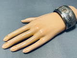 Eye Catching Vintage Native American Navajo 12k Gold Filled Sterling Silver Storyteller Bracelet-Nativo Arts