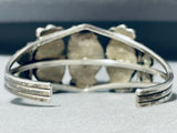 Blue Wind Turquoise!!!! Important Best Vintage Native American Navajo Sterling Silver Bracelet-Nativo Arts
