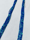 Intricate Native American Navajo Azurite Heishi Sterling Silver Vintage Necklace