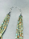 One Of The Best Ever Vintage Santo Domingo Turquoise Sterling Silver Necklace-Nativo Arts