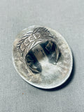 Sparkling Vintage Native American Navajo Carico Lake Turquoise Sterling Silver Ring-Nativo Arts