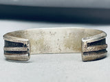 Important Vintage Native American Navajo Wil Begay Lapis Sterling Silver Bracelet-Nativo Arts
