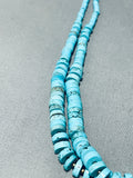 Graduating Turquoise Discs Vintage Native American Navajo Sterling Silver Necklace-Nativo Arts