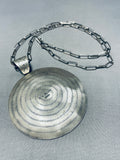 Huge Hand Carved Basket!! Vintage Native American Navajo Sterling Silver Necklace-Nativo Arts