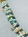 Beautiful Vintage Native American Navajo Royston Turquoise Heishi Sterling Silver Necklace-Nativo Arts