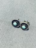 Impressive Vintage Native American Navajo Royston Turquoise Sterling Silver Earrings-Nativo Arts