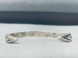 6 Inch Wrist Vintage Native American Navajo Turquoise Inlay Sterling Silver Bracelet-Nativo Arts