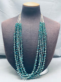 Dropdead Gorgeous Vintage Navajo Royston Turquoise Heishi Necklace-Nativo Arts