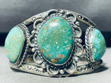 One Of The Best Vintage Native American Navajo Royston Turquoise Sterling Silver Bracelet-Nativo Arts