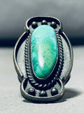 Interesting Vintage Native American Navajo Royston Turquoise Sterling Silver Ring-Nativo Arts