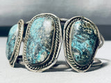 Lavender Pit Bisbee! Turquoise Vintage Native American Navajo Sterling Silver Bracelet-Nativo Arts