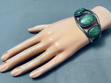 Huge Vintage Native American Navajo Royston Turquoise Sterling Silver Bracelet-Nativo Arts