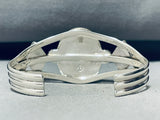 Dropdead Fabulous Native American Navajo Gaspeite Sterling Silver Bracelet Cuff-Nativo Arts