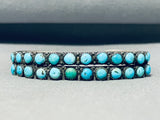 Marvelous Vintage Native American Navajo Turquoise Sterling Silver Bracelet-Nativo Arts