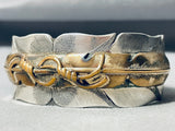 Important Vintage Native American Navajo Mark Yazzie Sterling Silver Bracelet Cuff-Nativo Arts