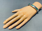 Superior Vintage Native American Navajo Royston Turquoise, Sugulite Sterling Silver Bracelet-Nativo Arts