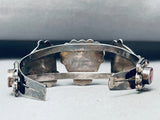 Heart Of Spiny Vintage Native American Navajo Sterling Silver Bracelet Cuff Old-Nativo Arts