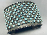 One Of Best Ever Vintage Native American Navajo Snake Eyes Turquoise Sterling Silver Bracelet-Nativo Arts
