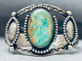 One Of The Best Vintage Native American Navajo Royston Turquoise Sterling Silver Bracelet-Nativo Arts