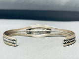 Exquisite Native American Navajo Rare Candelaria Turquoise Sterling Silver Bracelet-Nativo Arts