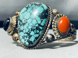R.c. Little Important Vintage Native American Navajo Turquoise Sterling Silver Bracelet-Nativo Arts