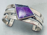 The Best Sugulite Roie Jaque Vintage Native American Navajo Sterling Silver Bracelet-Nativo Arts