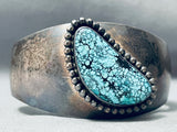 One Of The Best Ever Vintage Native American Navajo Spiderweb Turquoise Sterling Silver Bracelet-Nativo Arts