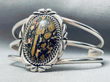 Brown Moss Agate Vintage Native American Navajo Sterling Silver Bracelet-Nativo Arts