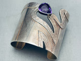 One Of The Best Vintage Southwest Sterling Silver Amethyst Bracelet-Nativo Arts