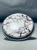 One Of A Kind Native American Navajo Wildhorse Sterling Silver Ring-Nativo Arts