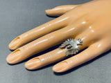 Intricate Vintage Native American Navajo Sterling Silver Eagle Immense Ring-Nativo Arts