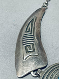 One Of The Finest Ever Necklace Vintage Native American Navajo Sterling Silver Necklace-Nativo Arts