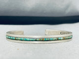 Alvin Monte 7 Inch Wrist Royston Turquoise Sterling Silver Bracelet-Nativo Arts