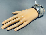 Gorgy!! Vintage Southwest Sterling Silver Dragonfly Bracelet Cuff-Nativo Arts