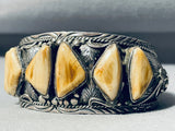 The Best Desert Sand Jasper Vintage Native American Navajo Sterling Silver Bracelet-Nativo Arts