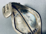 Authentic Vintage Native American Navajo Petrified Wood Sterling Silver Bracelet-Nativo Arts
